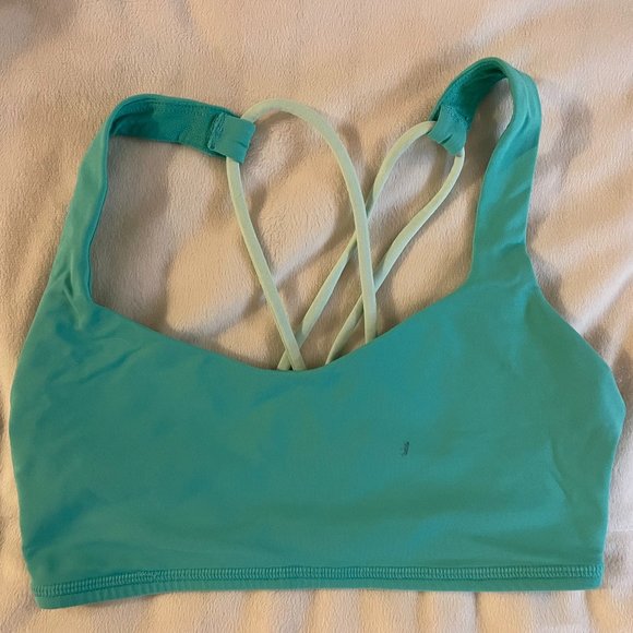 Lululemon Free to be Bra - size 4 - turquoise/light green - Picture 1 of 2